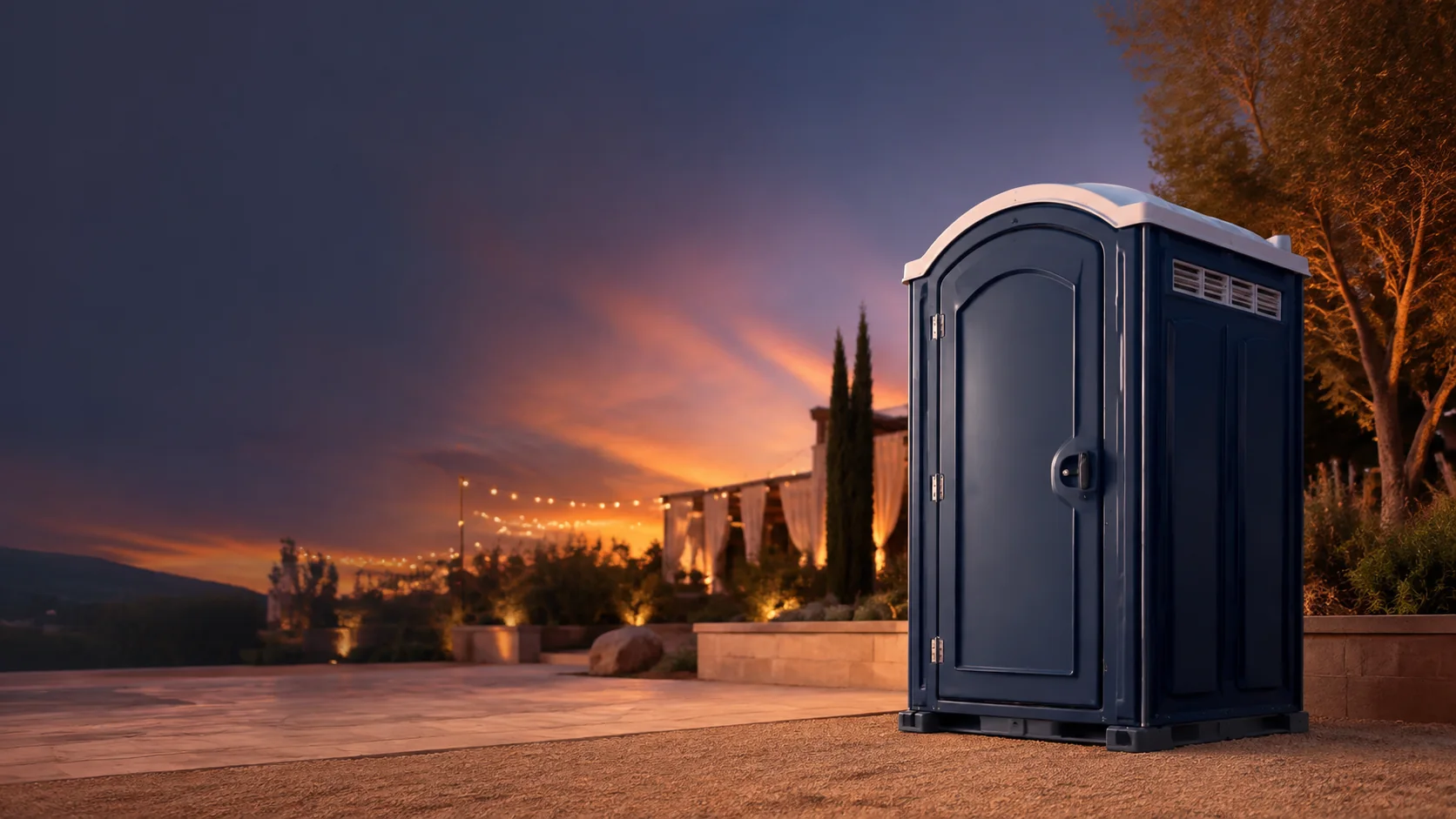 Portable restroom shown for rental planning in Grand Junction, CO